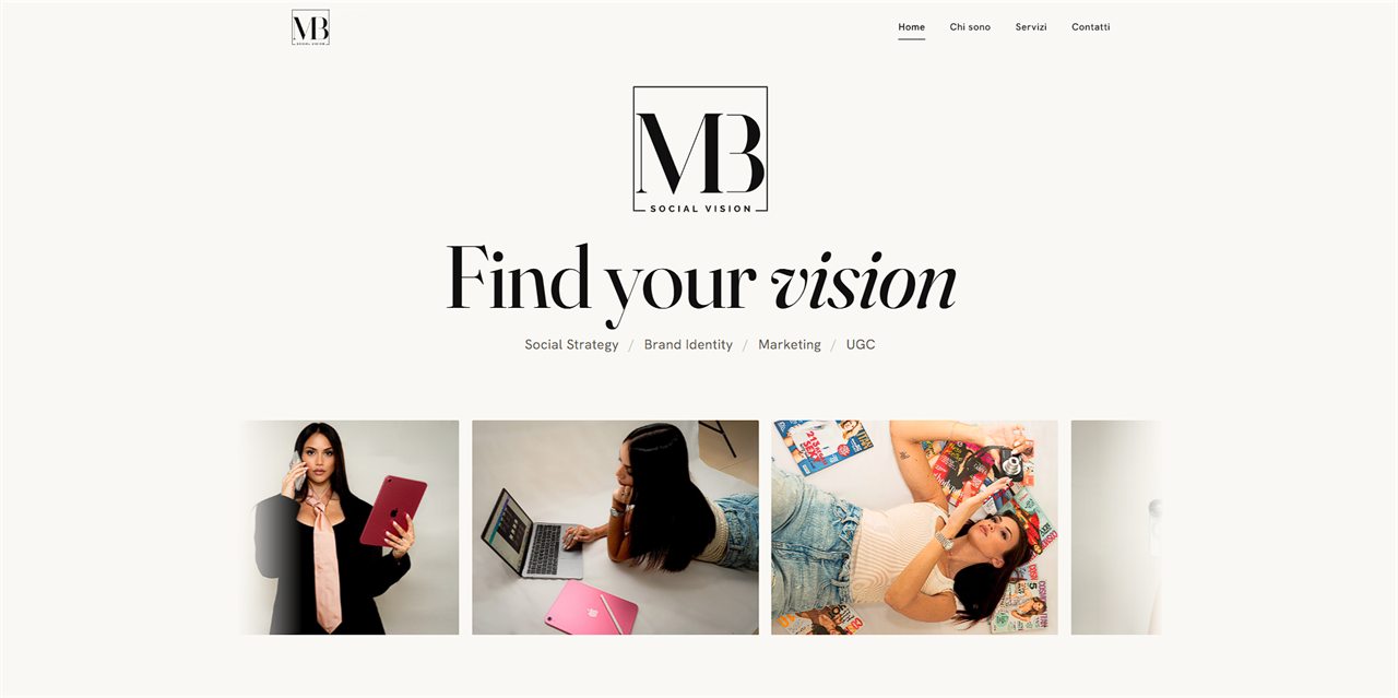 Anteprima del sito MB Social Vision